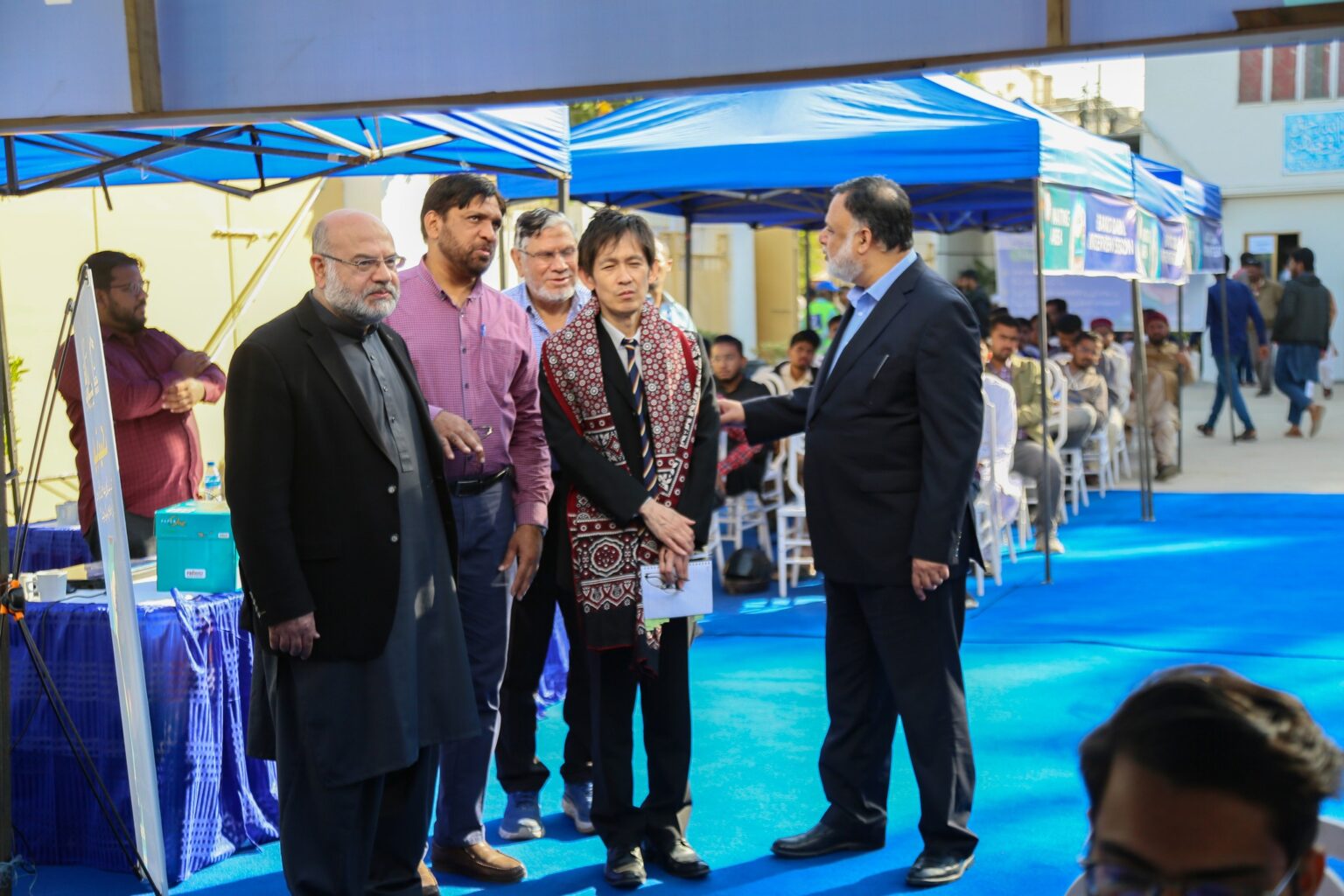 Japanese dep consul general visits alkhidmat s bano qabil interview