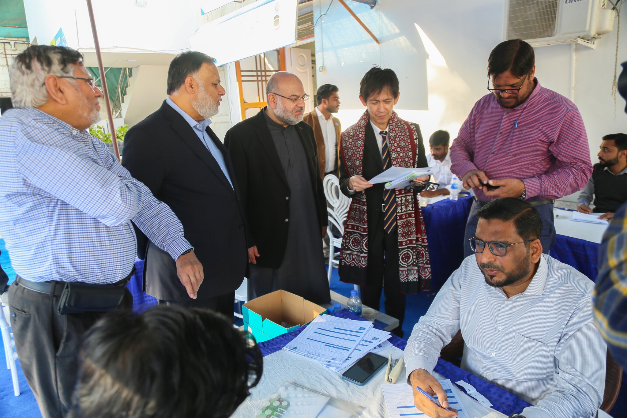 Japanese dep consul general visits alkhidmat s bano qabil interview